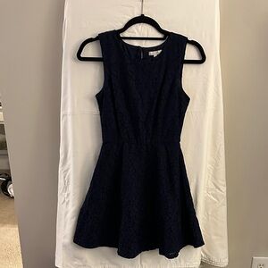 dELiA*s Navy Blue Lace Mini Dress